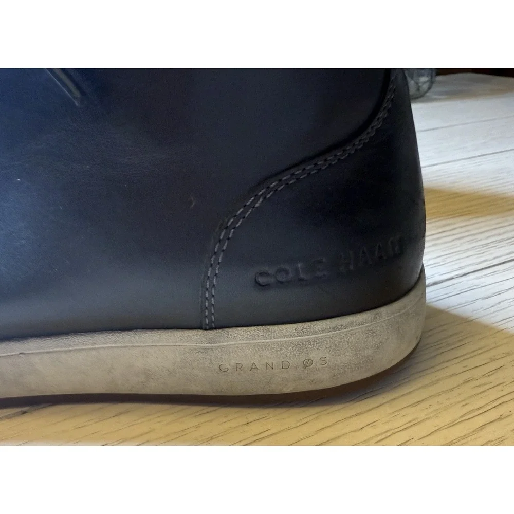 Cole Haan Vartan 2.0 Grand OS Men's Leather‎ Chukka Ankle Boots Shoes Black 10 M